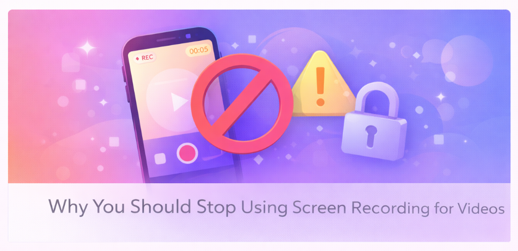 Why You Should Stop Using Screen Recording for Videos